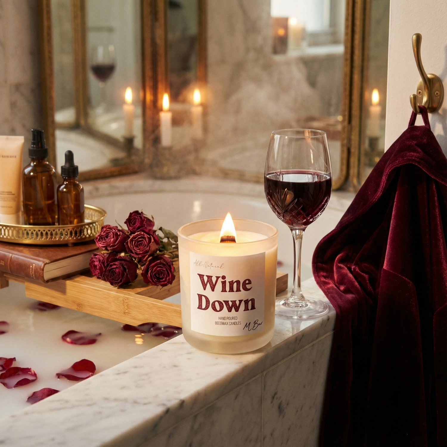 Wine Down Candle