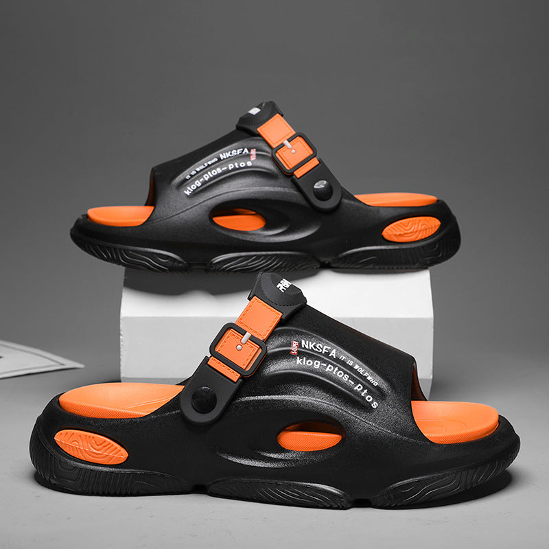 Men's EVA Slip-On Outdoor Slippers | Non-Slip Breathable Summer Slides