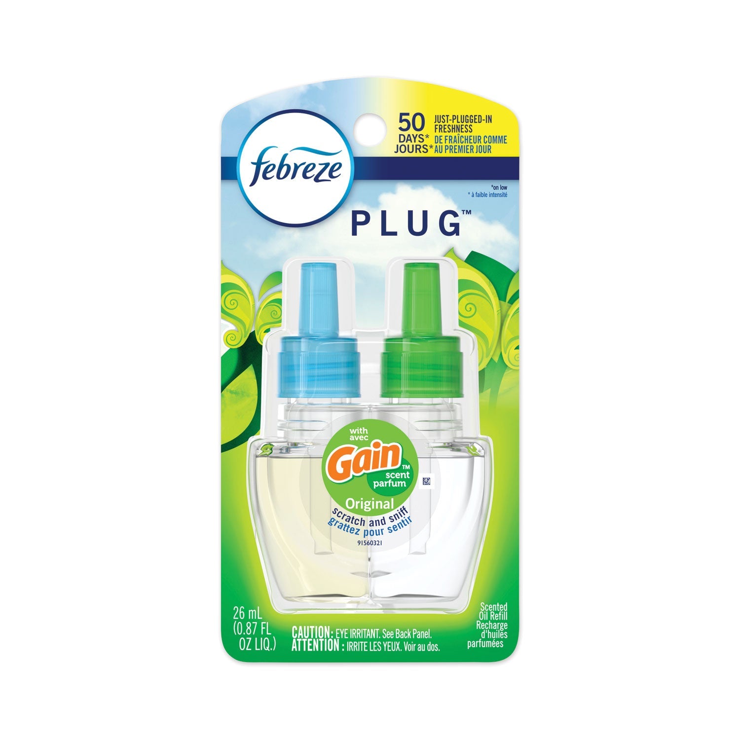 Febreze PLUG Air Freshener Refills, Gain Original, 0.87 oz (May 10th-16th SALE)!