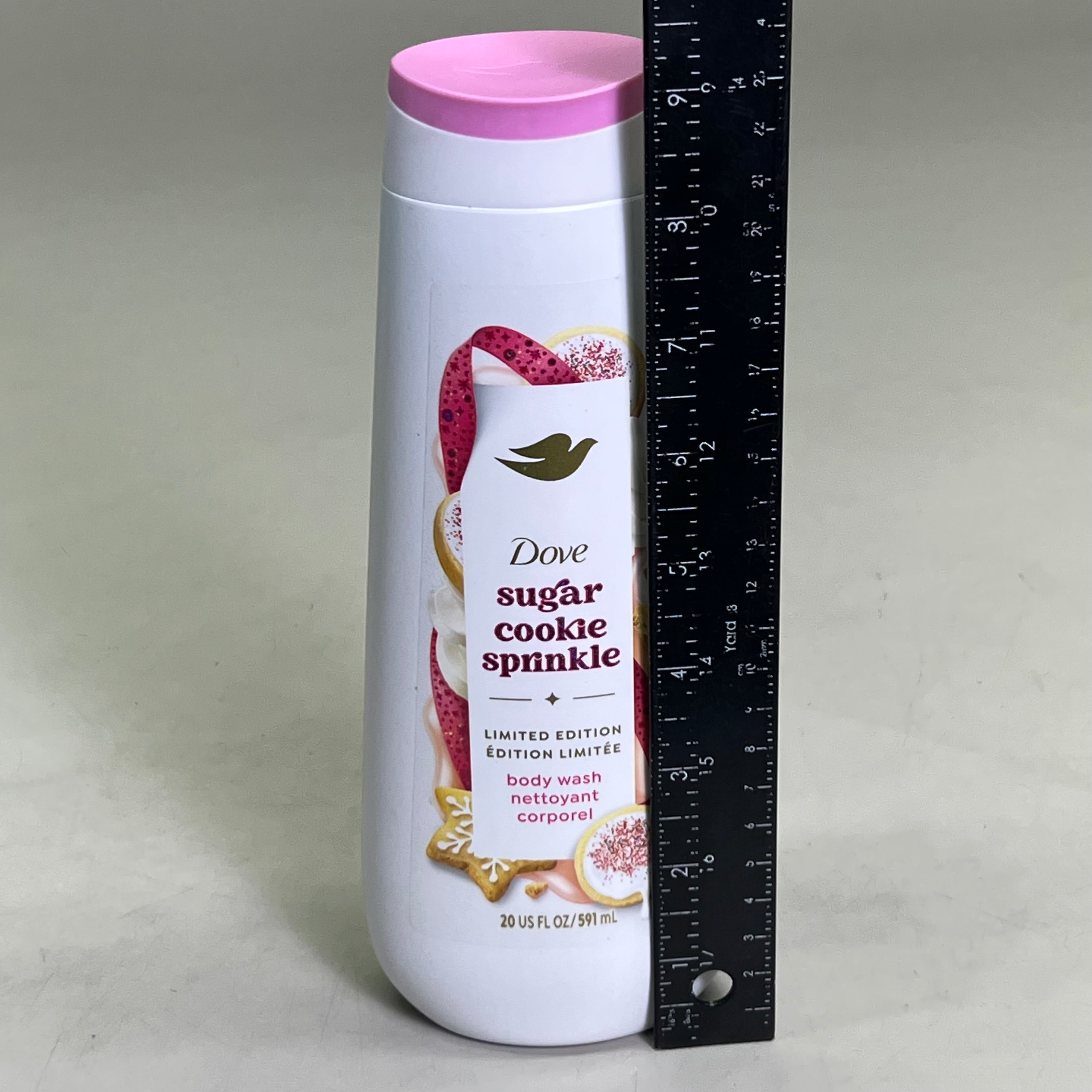 DOVE (2 PACK) Limited Edition Sugar Cookie Sprinkle Body Wash 20 fl oz