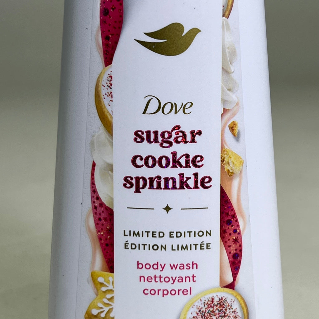 DOVE (2 PACK) Limited Edition Sugar Cookie Sprinkle Body Wash 20 fl oz