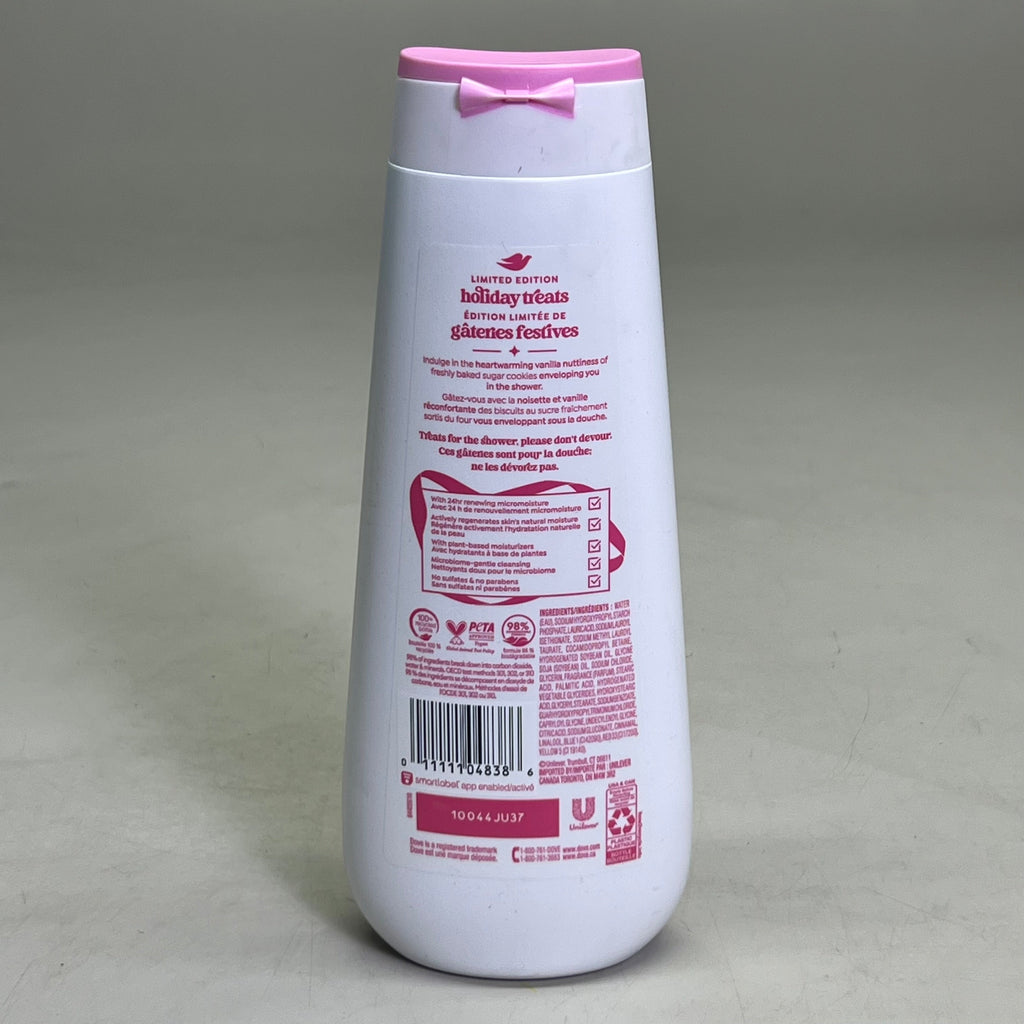 DOVE (2 PACK) Limited Edition Sugar Cookie Sprinkle Body Wash 20 fl oz