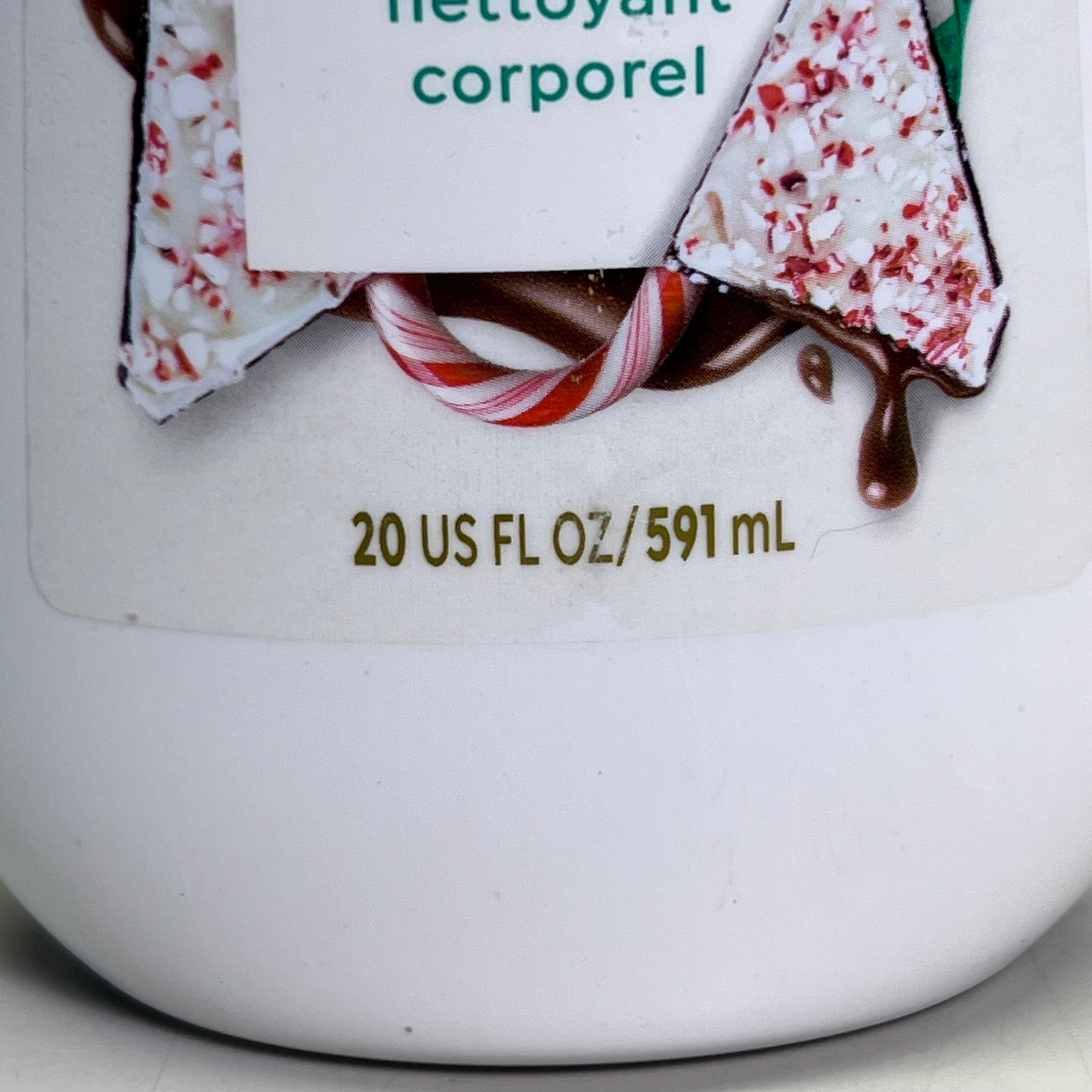 DOVE (2 PACK) Pepper Mint Bark Body Wash 20 fl oz White