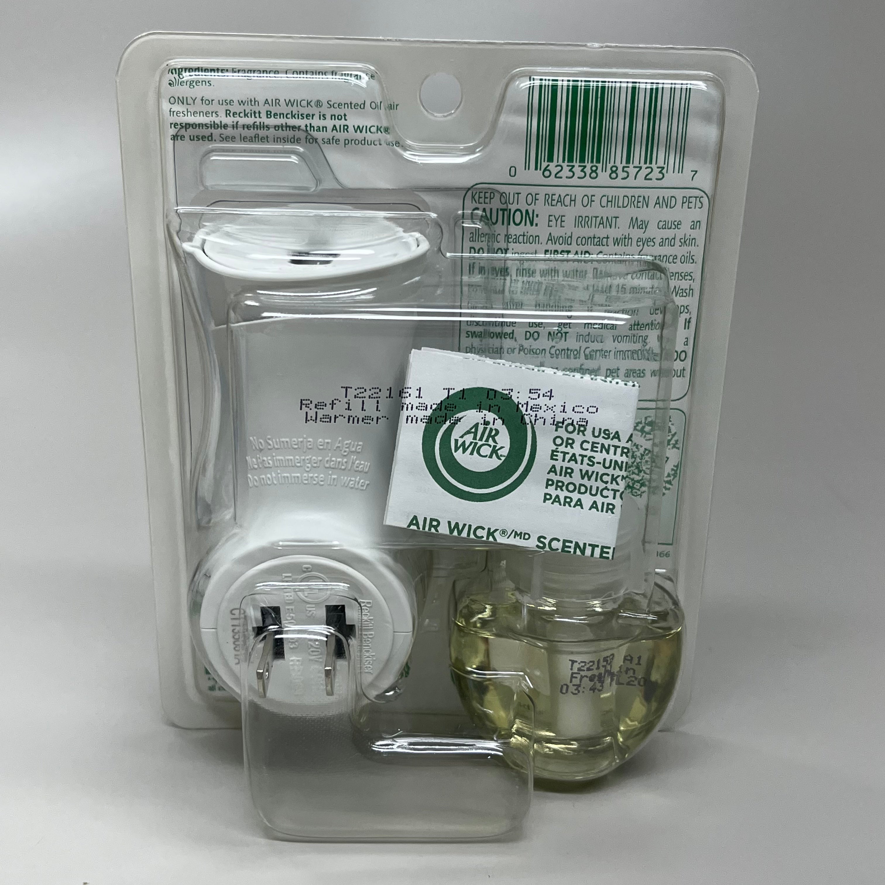 AIR WICK Plug in Air Freshener w/ Fresh Linen scent & essential oils .67 fl oz. / 20 ml (New) (May 10th-16th)Sale!