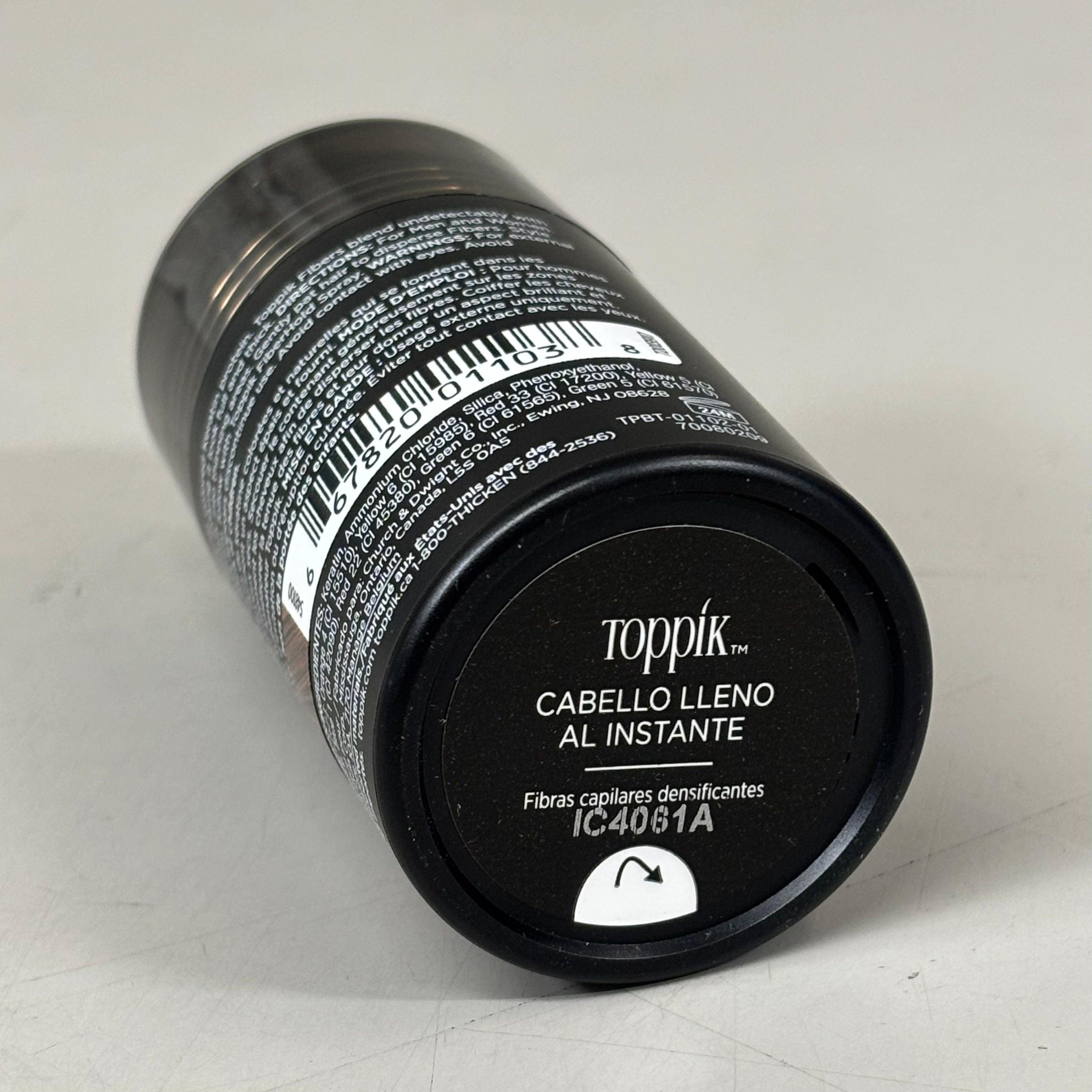 TOPPIK Safe & Natural Hair Building Fibers All Hair Types 0.42 oz Medium Brown