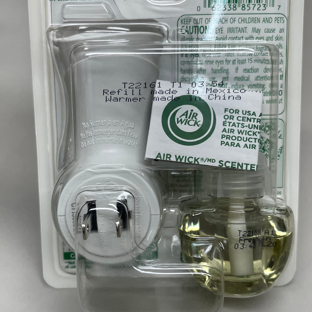 AIR WICK Plug in Air Freshener w/ Fresh Linen scent & essential oils .67 fl oz. / 20 ml (New) (May 10th-16th)Sale!