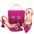 African Ladies Shoes and Bag Set HTH1-9
