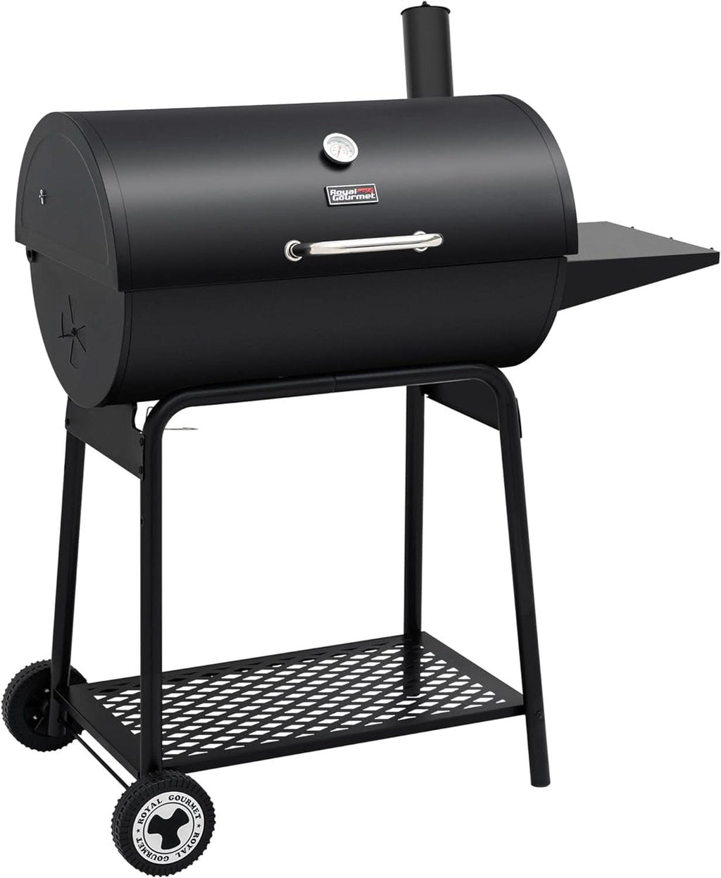 30 Inch Barrel Charcoal Grill With 627 Square Inches Cooking Space
