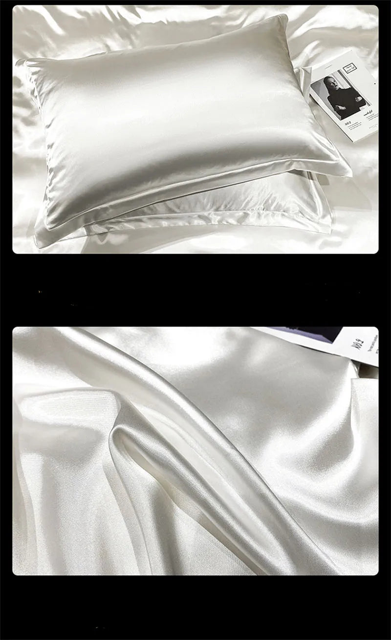 DecorBites™ Luxury Mulberry Silk Bedding Set - Queen/King Size