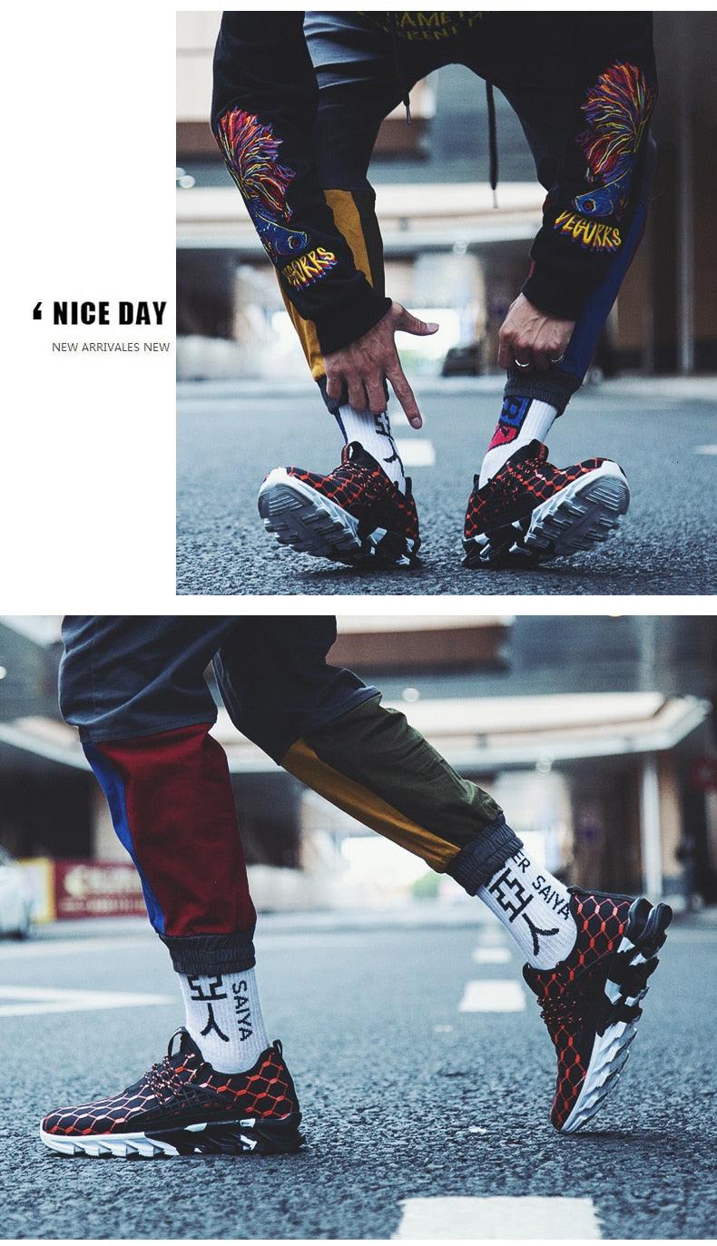 "Marc Edition" Inspired Men's Lightweight Breathable White Sneakers Casual Spring New Fashion Comfortable Walking  Slip-On Sneakers Breathable Fashion Athletic Gym Casual Tennis Sneakers Modern Design Shoes