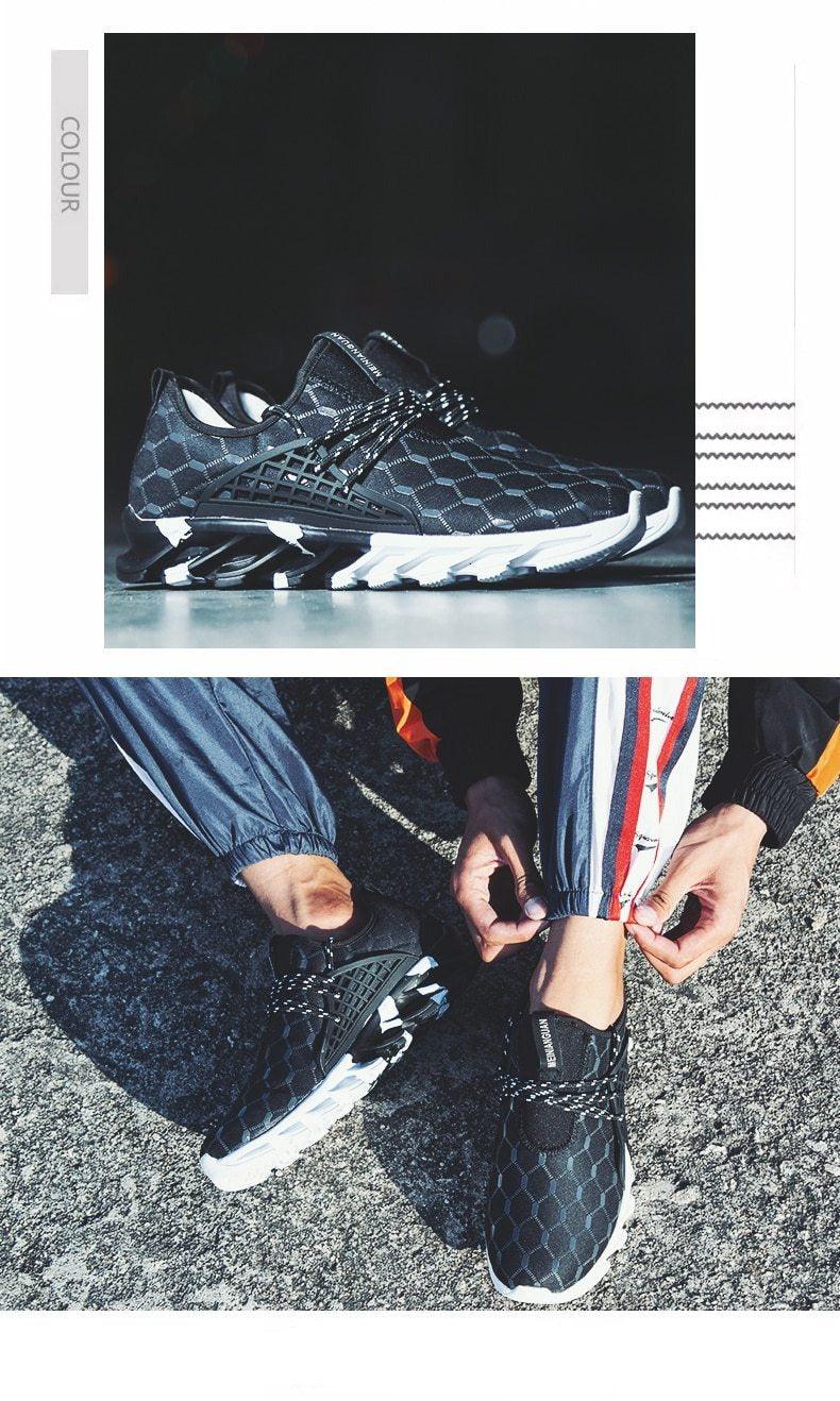 "Marc Edition" Inspired Men's Lightweight Breathable White Sneakers Casual Spring New Fashion Comfortable Walking  Slip-On Sneakers Breathable Fashion Athletic Gym Casual Tennis Sneakers Modern Design Shoes