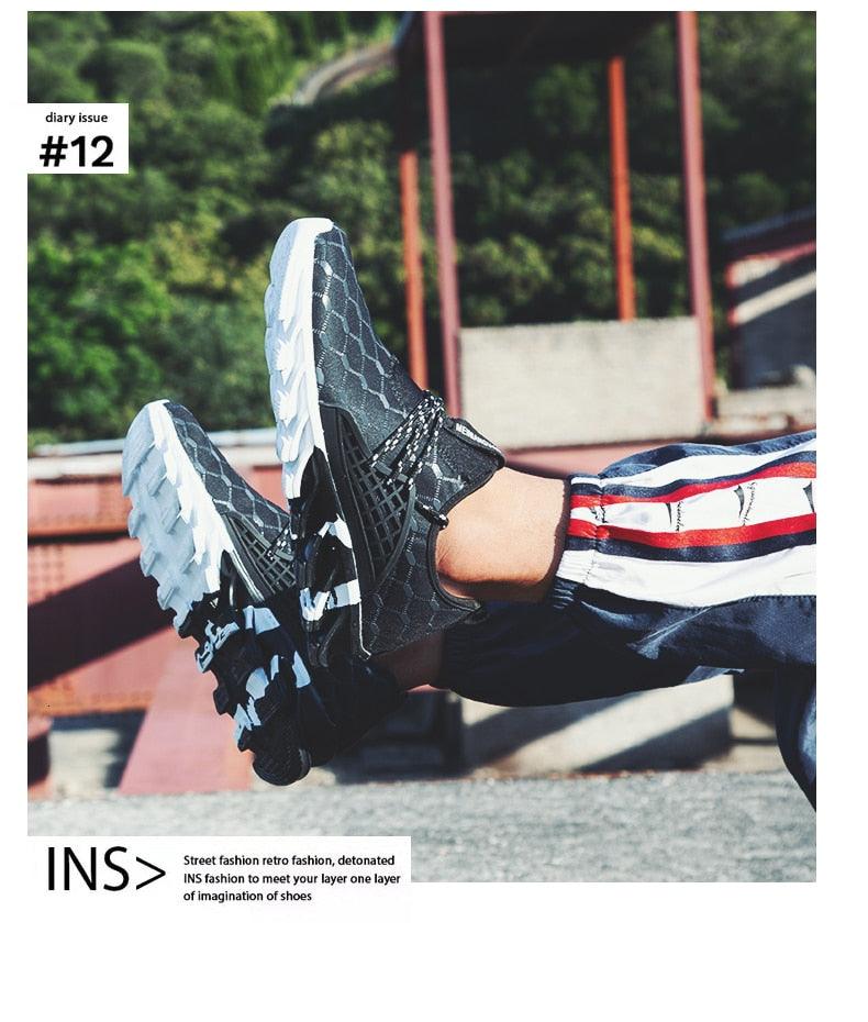 "Marc Edition" Inspired Men's Lightweight Breathable White Sneakers Casual Spring New Fashion Comfortable Walking  Slip-On Sneakers Breathable Fashion Athletic Gym Casual Tennis Sneakers Modern Design Shoes