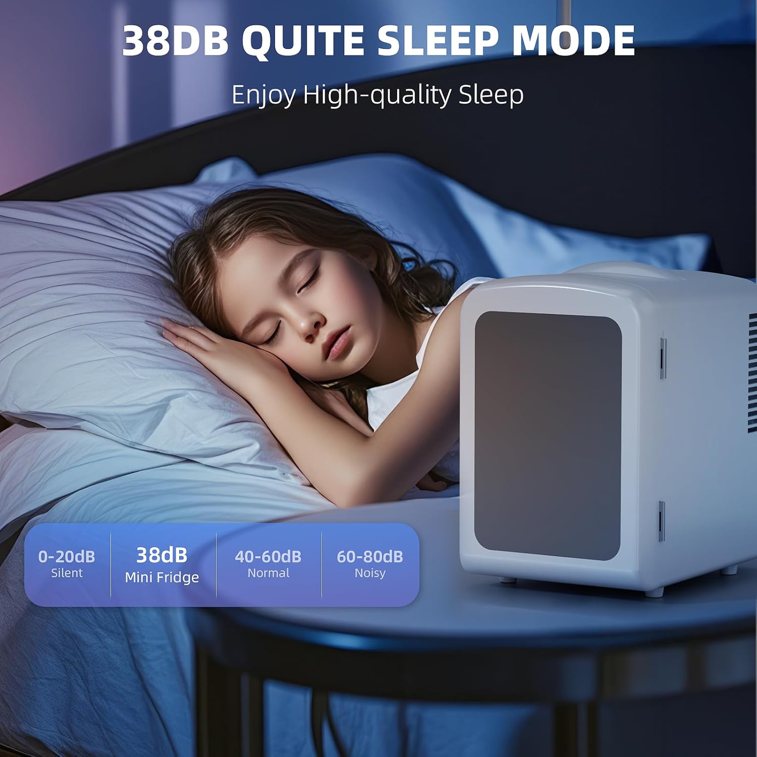 Mini Compact Refrigerator with Gaming Light  F3404L