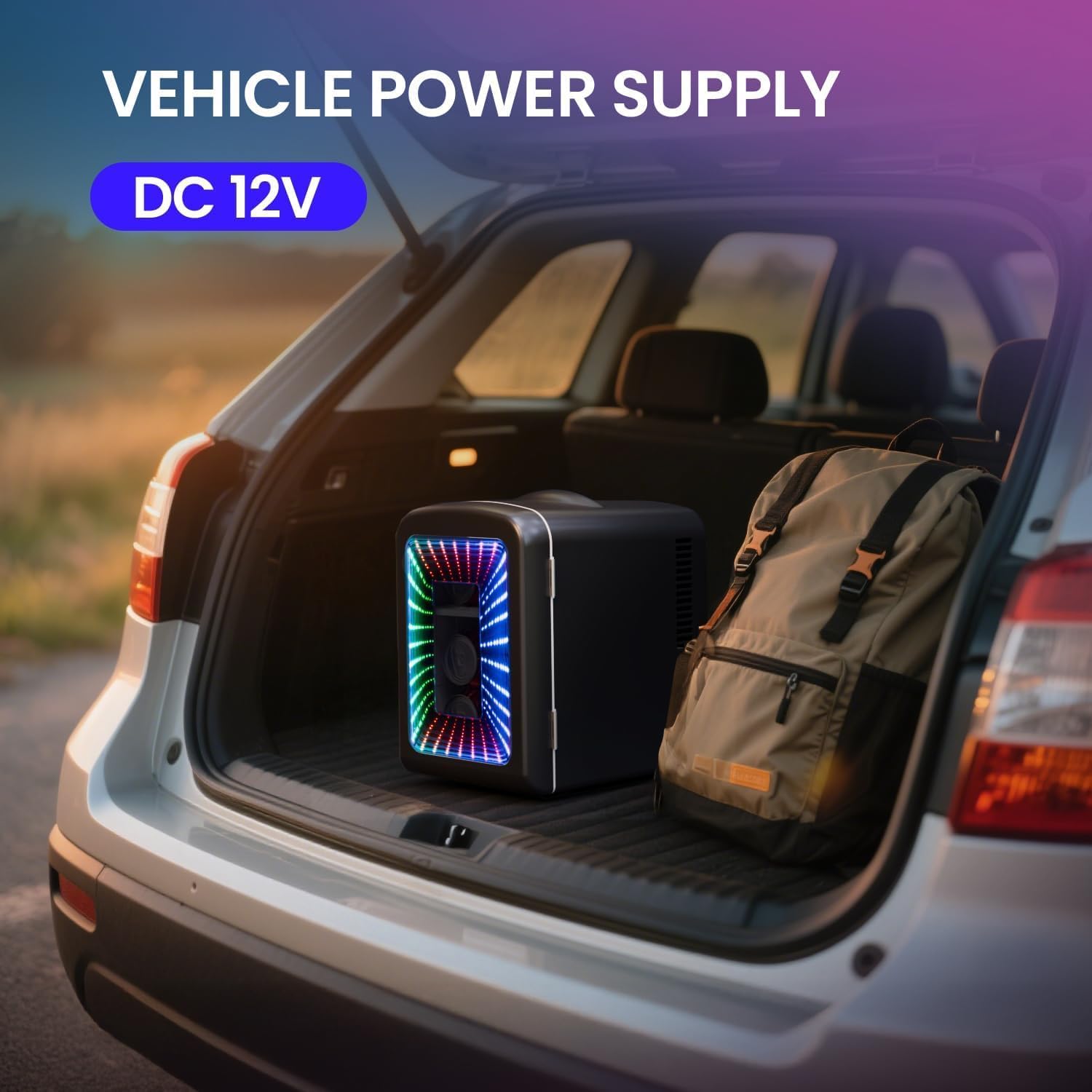 Mini Compact Refrigerator with Gaming Light  F3404L