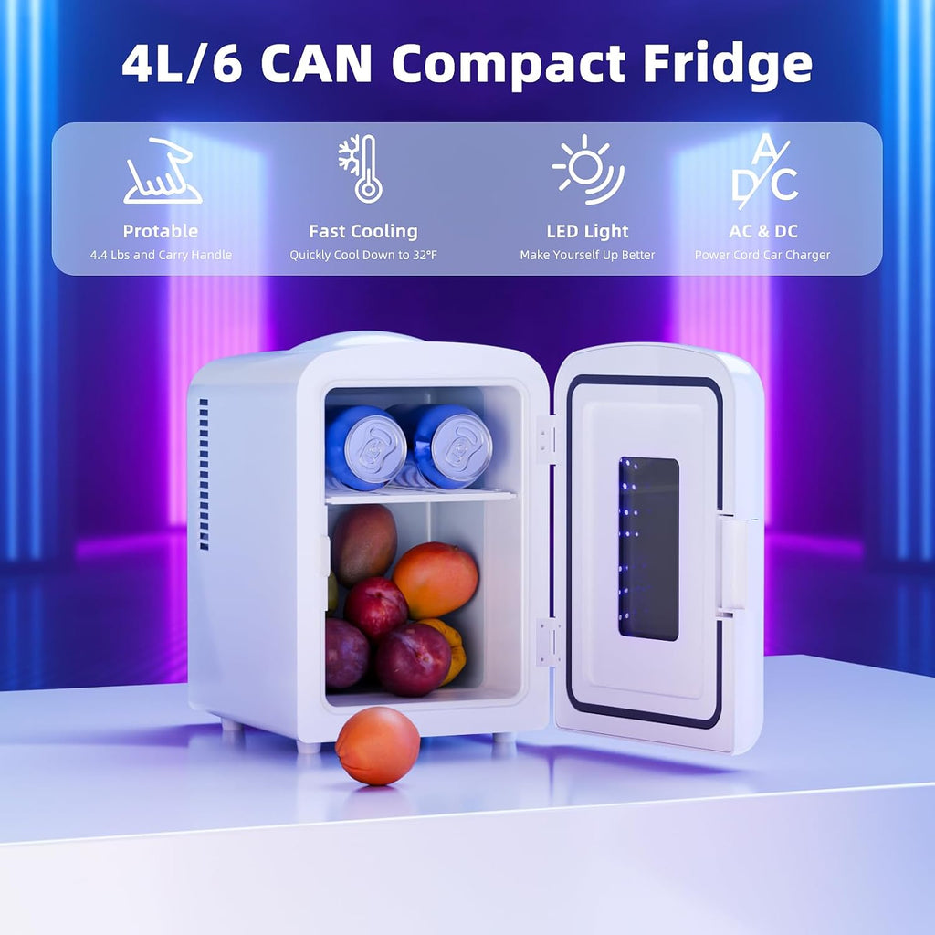 Mini Compact Refrigerator with Gaming Light  F3404L