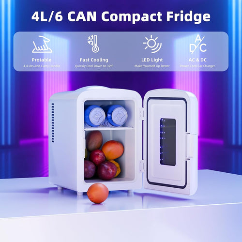 Mini Compact Refrigerator with Gaming Light  F3404L