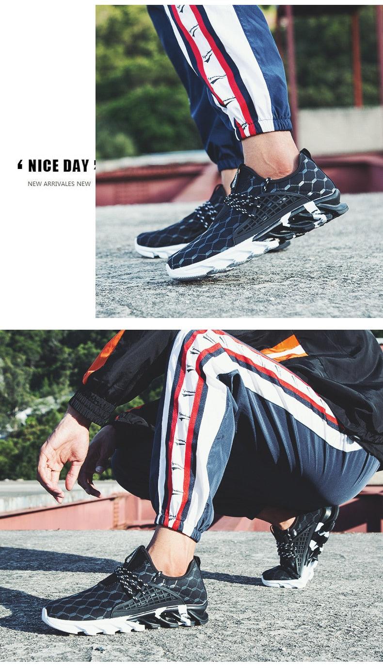 "Marc Edition" Inspired Men's Lightweight Breathable White Sneakers Casual Spring New Fashion Comfortable Walking  Slip-On Sneakers Breathable Fashion Athletic Gym Casual Tennis Sneakers Modern Design Shoes