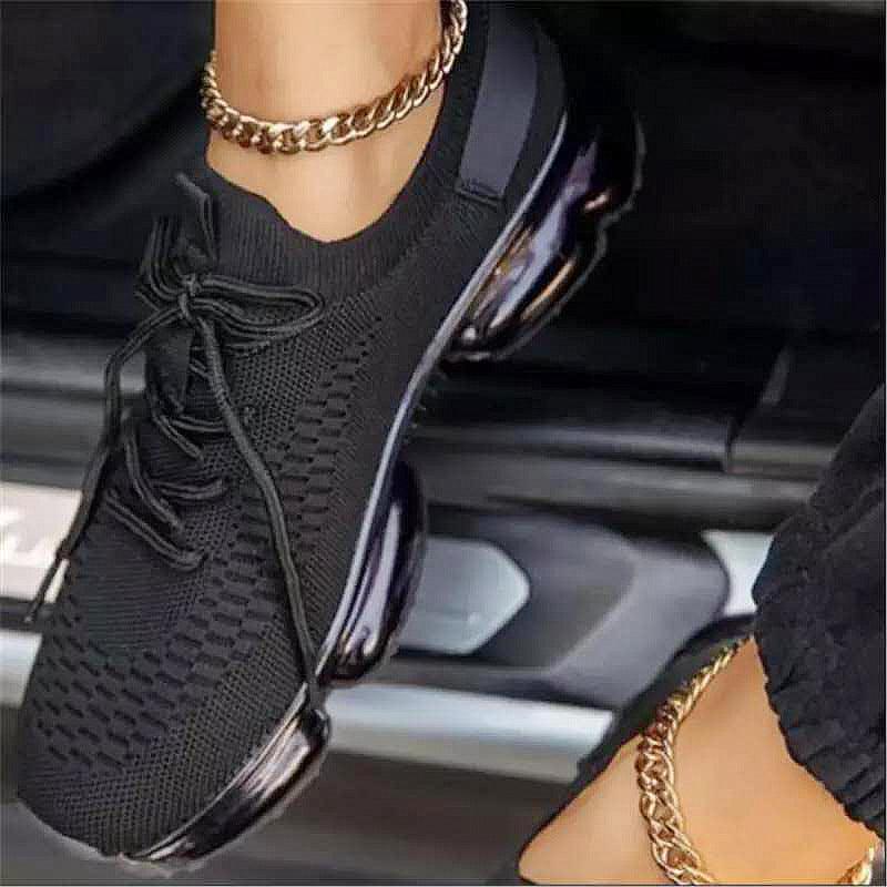 Nia SoulX Inspired Women's Vulcanize Stylish Sneakers Fashionable Luxury Summer Air Cushion Sole Running Lightweight Mesh Tennis Sneaker Fashion Athletic Walking Shoes Elegant Design