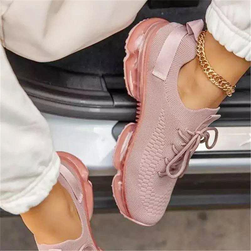 Nia SoulX Inspired Women's Vulcanize Stylish Sneakers Fashionable Luxury Summer Air Cushion Sole Running Lightweight Mesh Tennis Sneaker Fashion Athletic Walking Shoes Elegant Design
