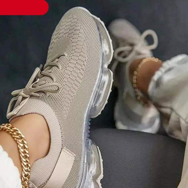 Nia SoulX Inspired Women's Vulcanize Stylish Sneakers Fashionable Luxury Summer Air Cushion Sole Running Lightweight Mesh Tennis Sneaker Fashion Athletic Walking Shoes Elegant Design